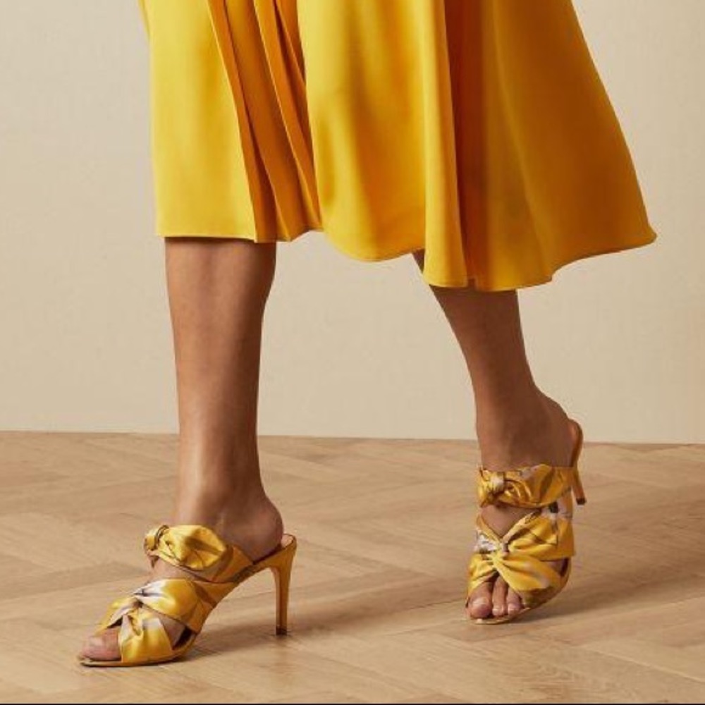 Ted Baker Serena Cabana Floral Mule in Yellow